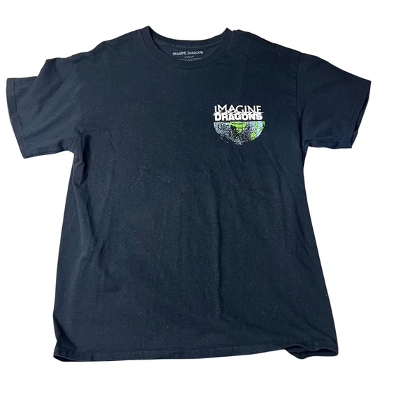 Imagine Dragons Other - Imagine Dragons Mercury World Tour 2022 Black Graphic T-Shirt Mens Large L